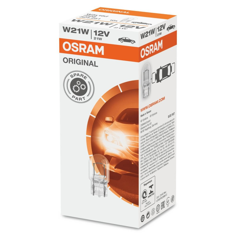Set 10 Buc Bec Osram W21W 12V 21W Original 7505