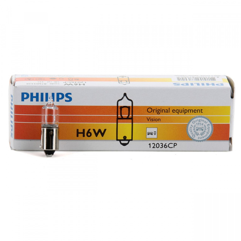Set 10 Buc Bec Philips H6W 12V 6W BAX9S Vision 12036CP