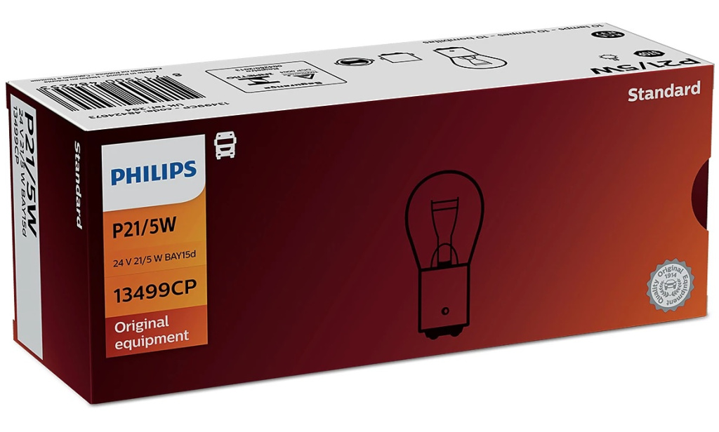 Set 10 Buc Bec Philips P21/5W 24V 21/5W BAY15d 13499CP
