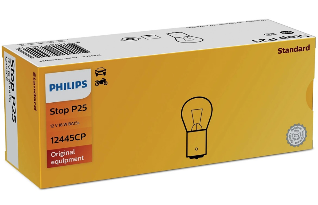 Set 10 Buc Bec Philips P25 12V 18W Vision 12445CP