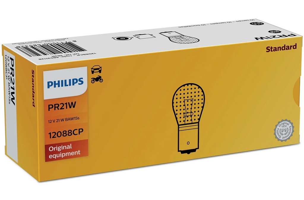 Set 10 Buc Bec Philips PR21W 12V 21W 12088CP