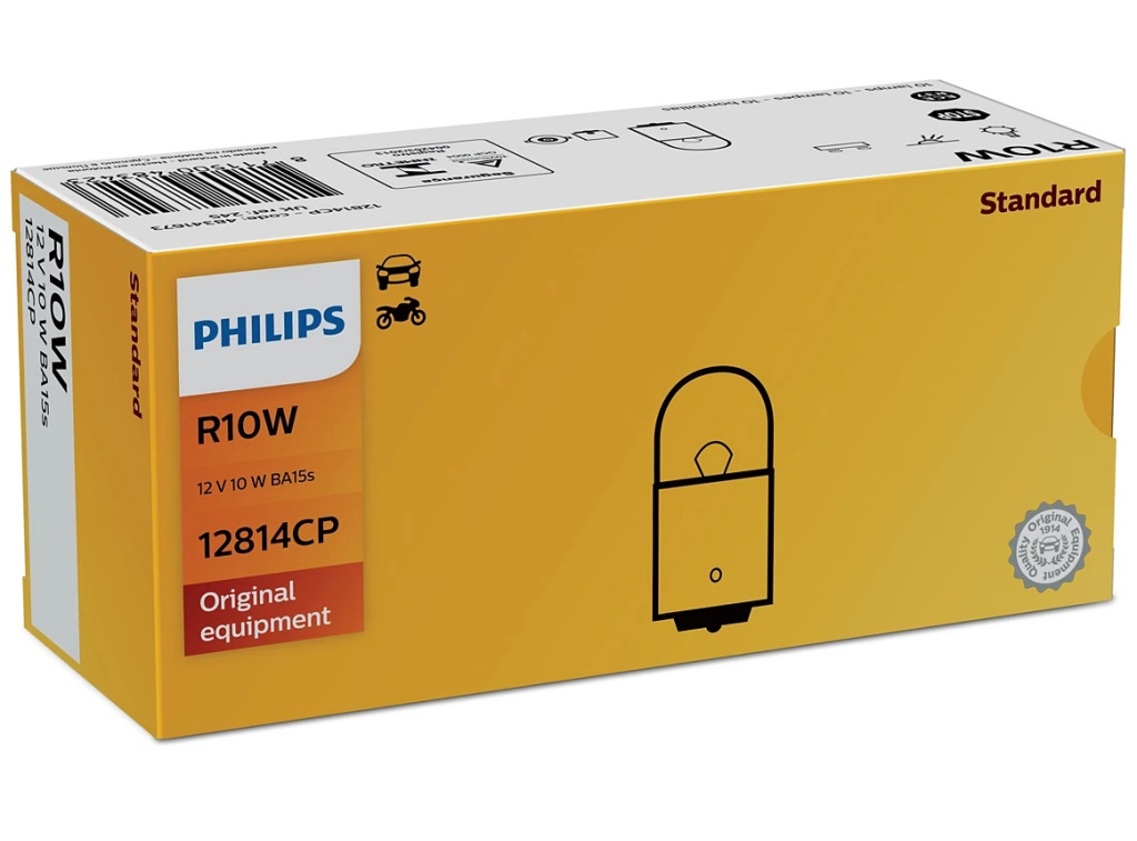 Set 10 Buc Bec Philips R10W 12V 10W 12814CP