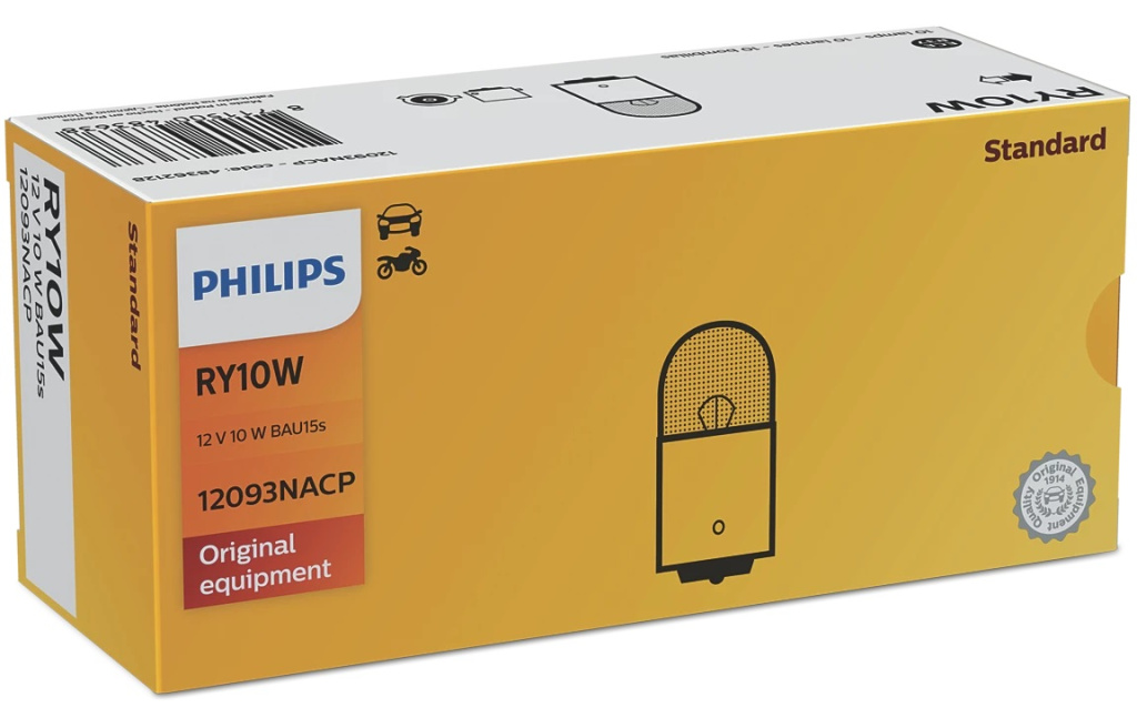 Set 10 Buc Bec Philips RY10W 12V 10W 12093NACP