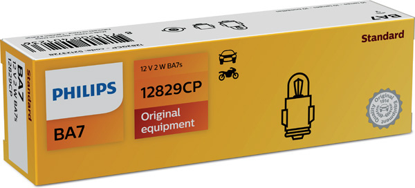 Set 10 Buc Bec Philips T2W 12V 2W BA7 BAU15S Vision 12829CP