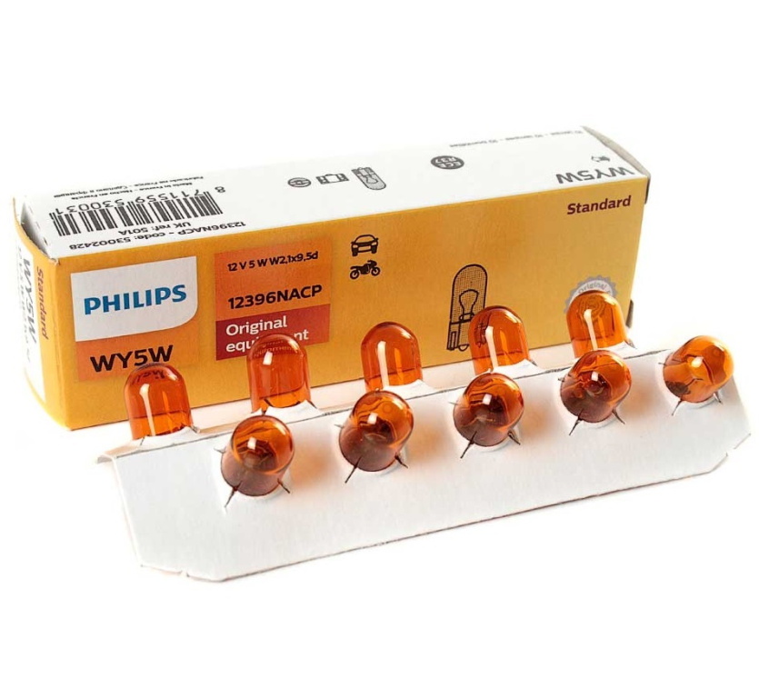 Set 10 Buc Bec Philips WY5W 12V 5W 12396NACP