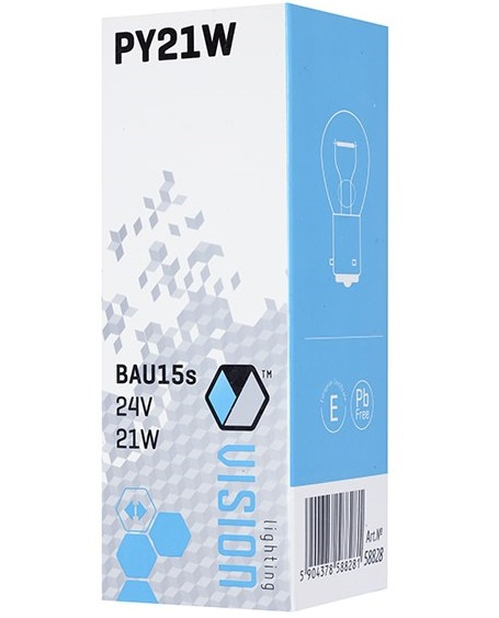 Set 10 Buc Bec Vision PY21W 24V 21W BAU15s E4 58828