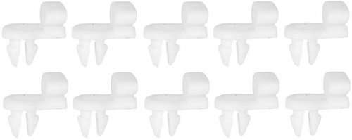 Set 10 Buc Clema Fixare Mecanism Inchidere Usa Pentru Fiat, Alfa, Lancia, Alb Romix ROM C70175
