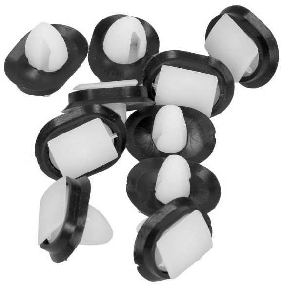 Set 10 Buc Clips Fixare Elemente Exterioare Pentru Citroen / Peugeot / Fiat 9x17mm Alb Romix ROM C10093