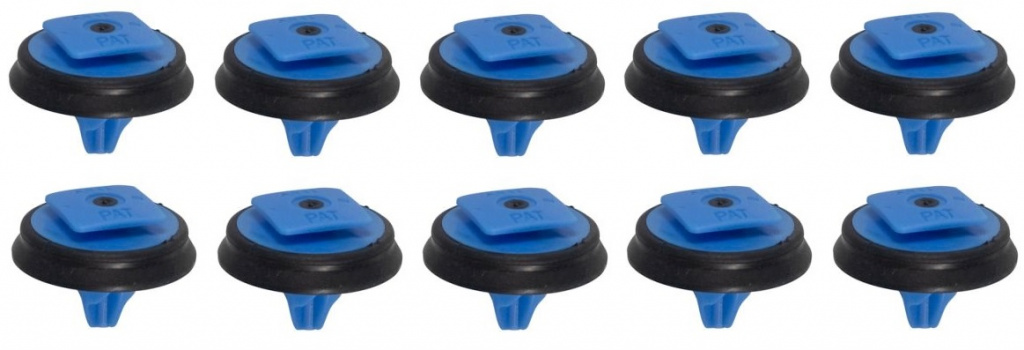 Set 10 Buc Clips Fixare Elemente Exterior Pentru Fiat, Jeep 8x16mm Albastru Romix ROM C70561