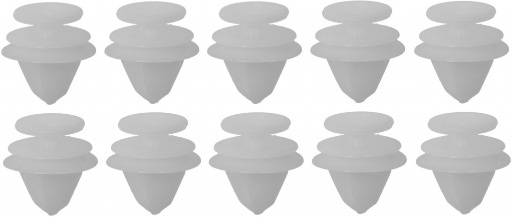 Set 10 Buc Clips Tapiterie Pentru Citroen / Peugeot / Volvo 10x17.5mm Gri Romix ROM C10091