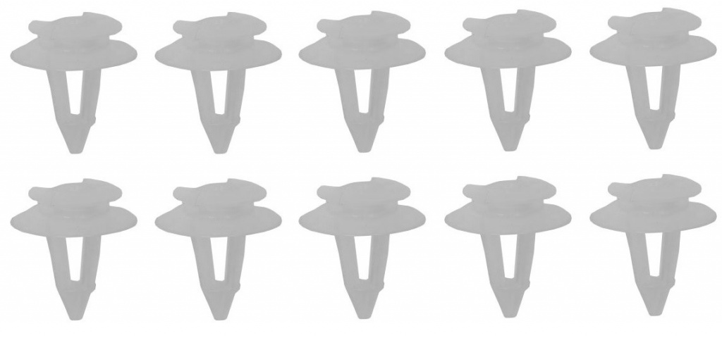 Set 10 Buc Clips Tapiterie Pentru Fiat / Audi 8x10.5mm Alb Romix ROM C10003