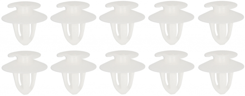 Set 10 Buc Clips Tapiterie Pentru Mercedes 8x16.4mm Alb Romix ROM A15054