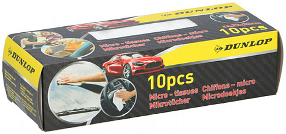 Set 10 Buc Dunlop Laveta Microfibra Curatat Auto 48878