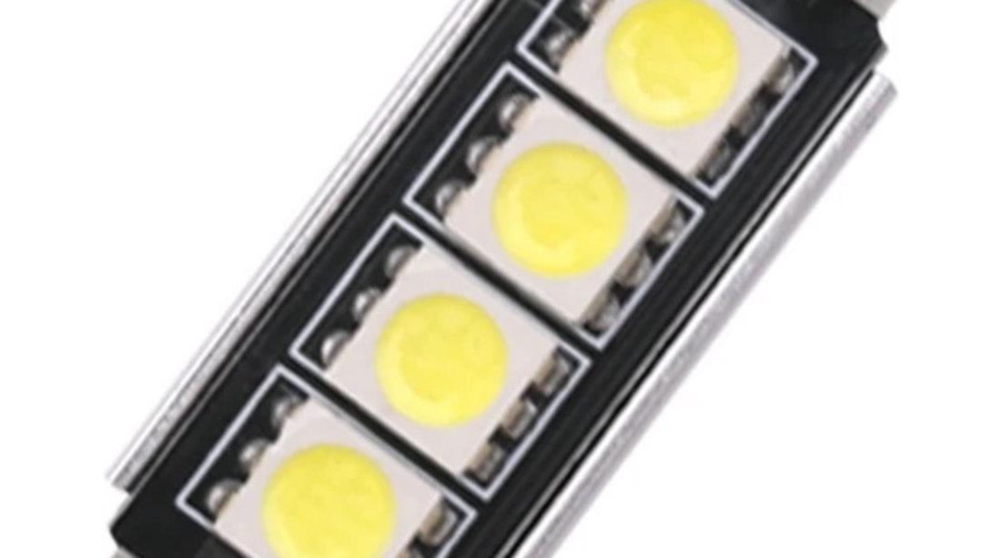 Set 10 Buc Led Auto Sofit Canbus Cu 4 SMD 5050 41mm FT-5050-4SMD-41MM 277523
