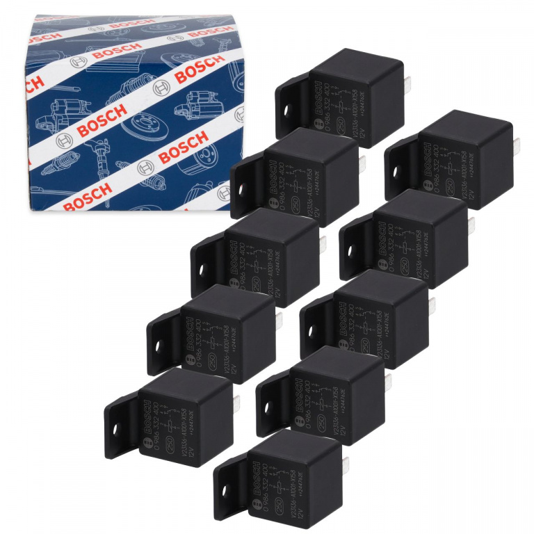 Set 10 Buc Releu Bosch 12V 30V 0 986 332 400