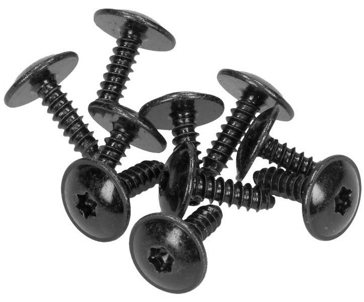 Set 10 Buc Surub Fixare Elemente Roata Pentru Vag 4.7x15.8mm Negru Romix ROM C10022