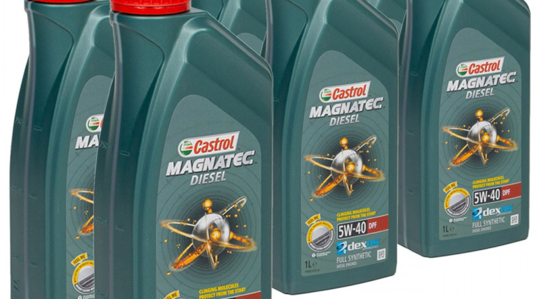 Set 10 Buc Ulei Motor Castrol Magnatec Diesel DPF 5W-40 1L