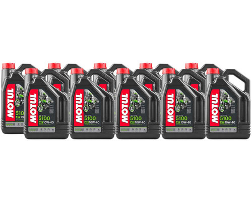 Set 10 Buc Ulei Motor Motul 4T 5100 10W-40 Ester MA2 4L 104068
