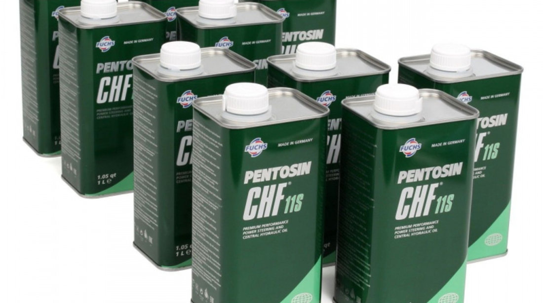 Set 10 Buc Ulei Servodirectie Oe Bmw Fuchs Pentosin Titan CHF 11S Verde 1L 83290429576