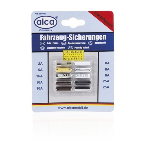 Set 10 sigurante fuzibile cilindrice 2A - 25A ALCA 08331 piesa NOUA
