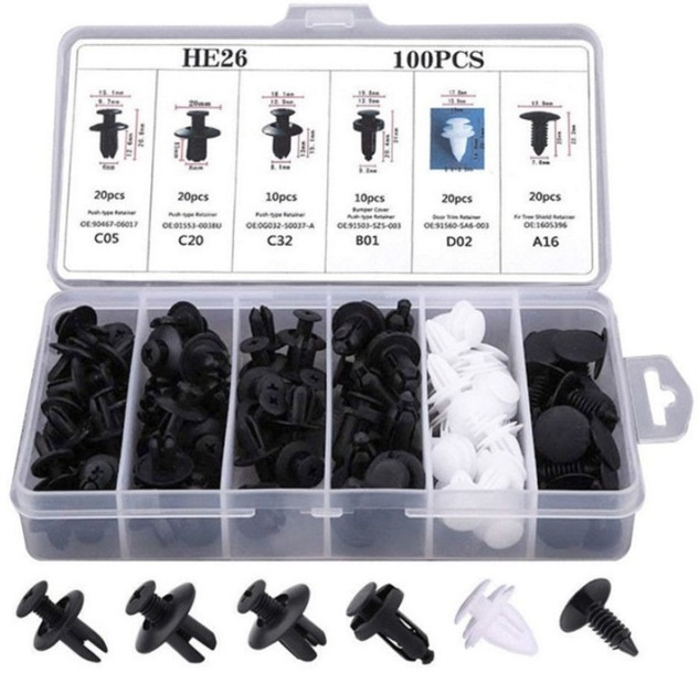 Set 100 Buc Clipsuri Auto Universale WT-01 141025-11