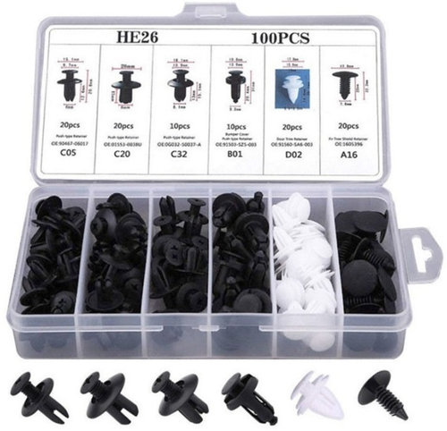 Set 100 Buc Clipsuri Auto Universale WT-01 141025-11