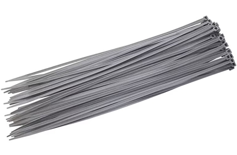 Set 100 Buc Coliere Plastic 400 x 4.8 mm Gri 101025-2