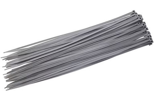 Set 100 Buc Coliere Plastic 400 x 4.8 mm Gri 101025-2