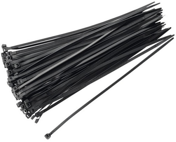 Set 100 Buc Coliere Plastic 400 x 4.8 mm Negru 101025-1