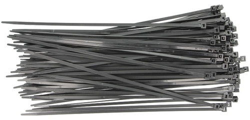 Set 100 Buc Fasete Coliere Plastic Cabluri Universal 300 x 5mm Negru Romix ROM 60203