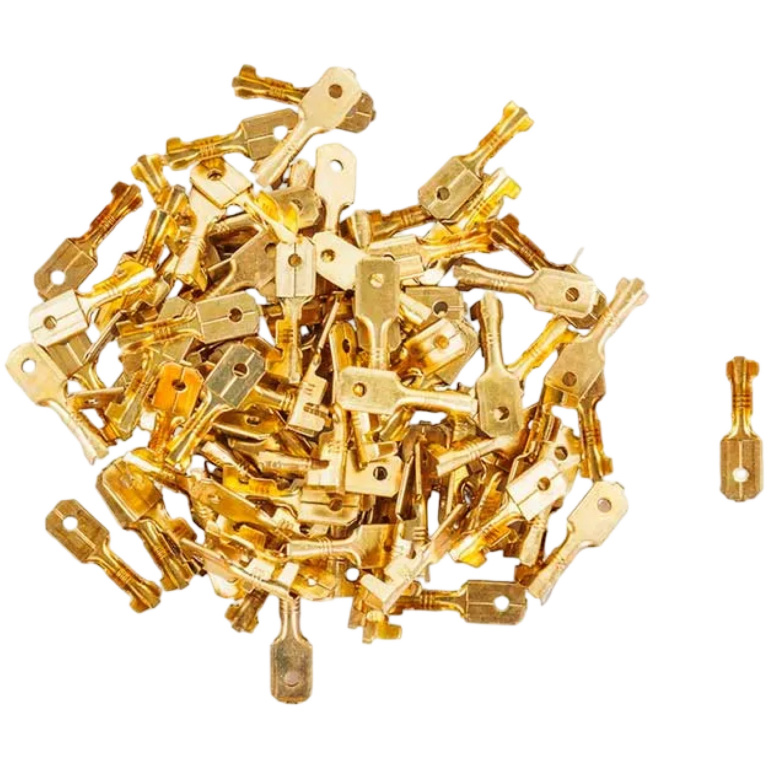 Set 100 Buc Papuci Electrici Tata 6.3mm TCT-2243
