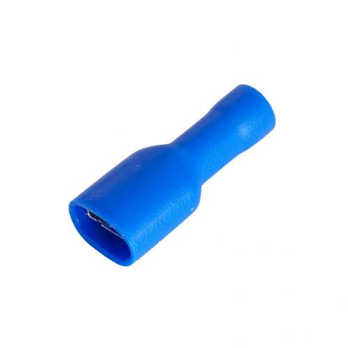 Set 100 Papuci Electrici Terminali Izolati Total Albastri Mama 6.3x0.8mm Tecnopart 81081-TEC