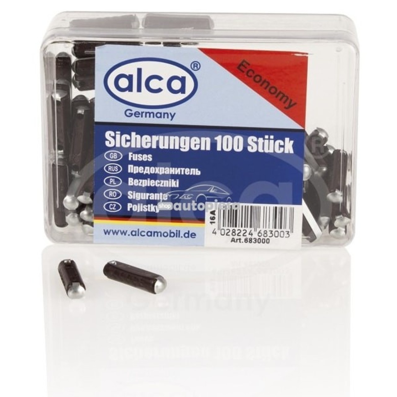 Set 100 sigurante fuzibile cilindrice 16A ALCA 08335 piesa NOUA
