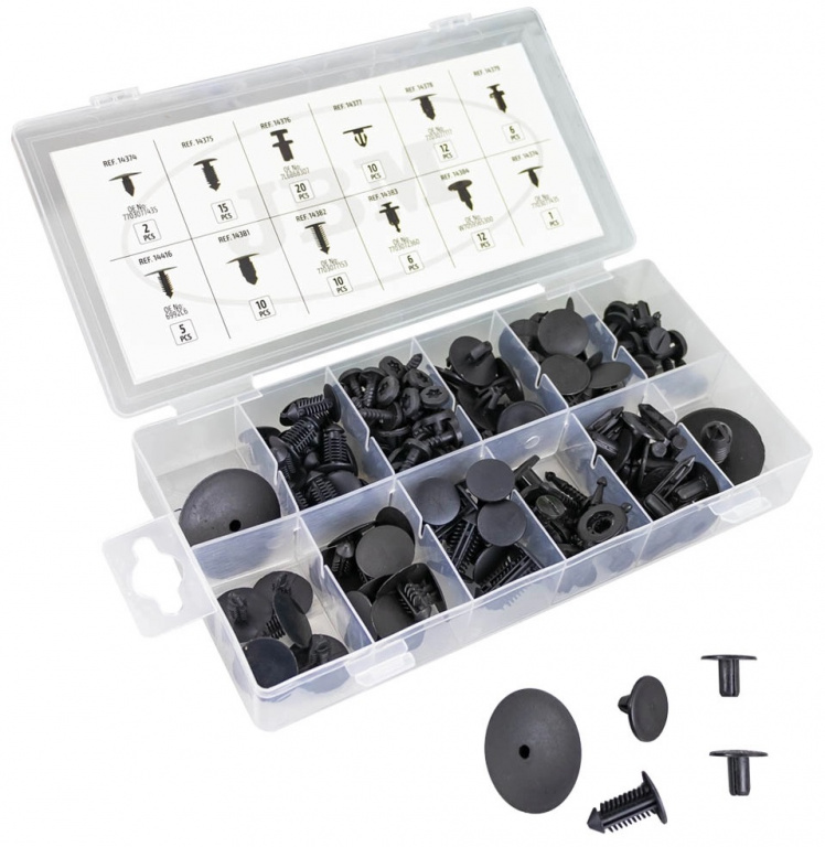 Set 109 Buc Clipsuri Pentru Tapiterie Jbm Pentru Dacia, Renault 53712