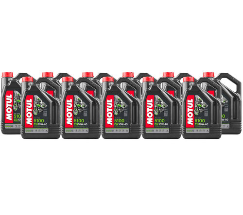 Set 11 Buc Ulei Motor Motul 4T 5100 10W-40 Ester MA2 4L 104068