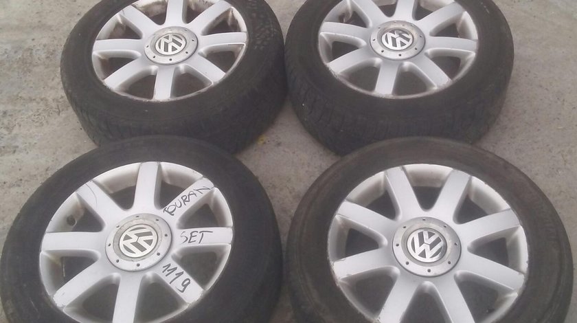 Set 1119 - Jante aliaj VW Touran , 6.5JX16H2, ET 50, 5x112, 205/55 R16