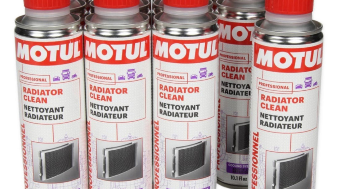 Set 12 Buc Motul Solutie Curatat Radiator Clean 300ML MTL 108125