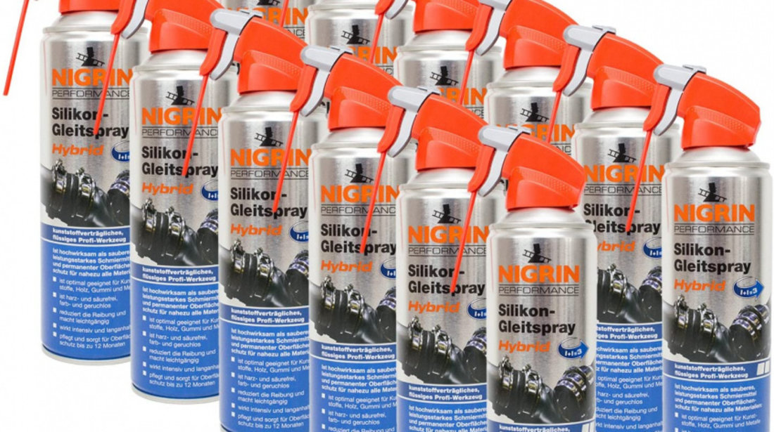 Set 12 Buc Nigrin Spray Ulei Cu Silicon Hybrid 500ML 72241