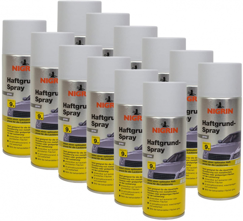Set 12 Buc Nigrin Spray Vopsea Grund 400ML 74115