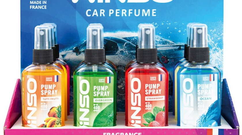 Set 12 Buc Odorizant Winso Pump Spray Tutti Frutti, Evergreen, Strawberry, Ocean 75ML 500001