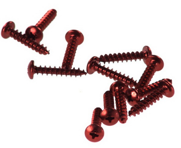 Set 12 Buc Surub Parbriz Moto Vicma Rosu VIC-RC630RJ