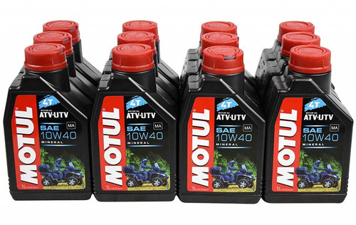Set 12 Buc Ulei Motor Atv Motul 4T ATV-UTV 10W-40 1L 105878