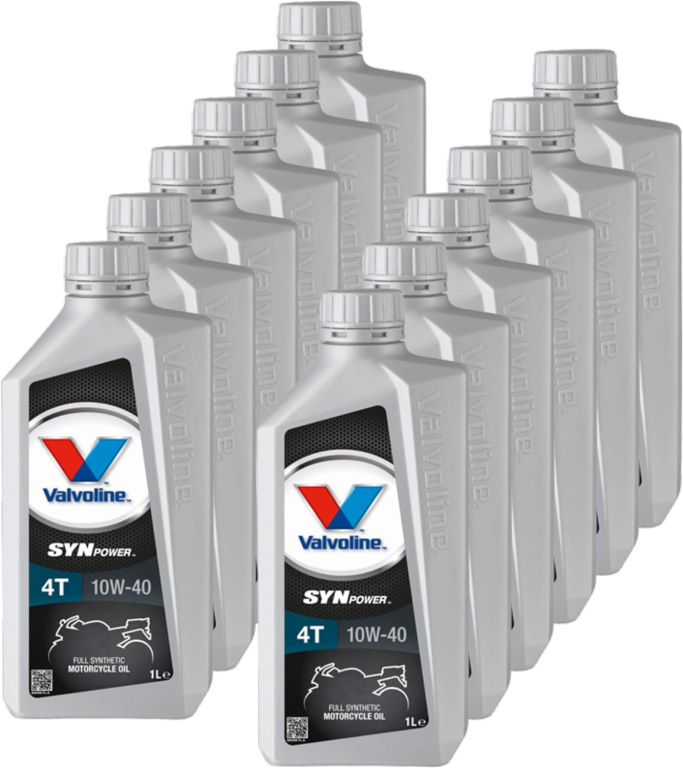 Set 12 Buc Ulei Motor Moto Valvoline Synpower 4T 10W-40 1L 862066VLV