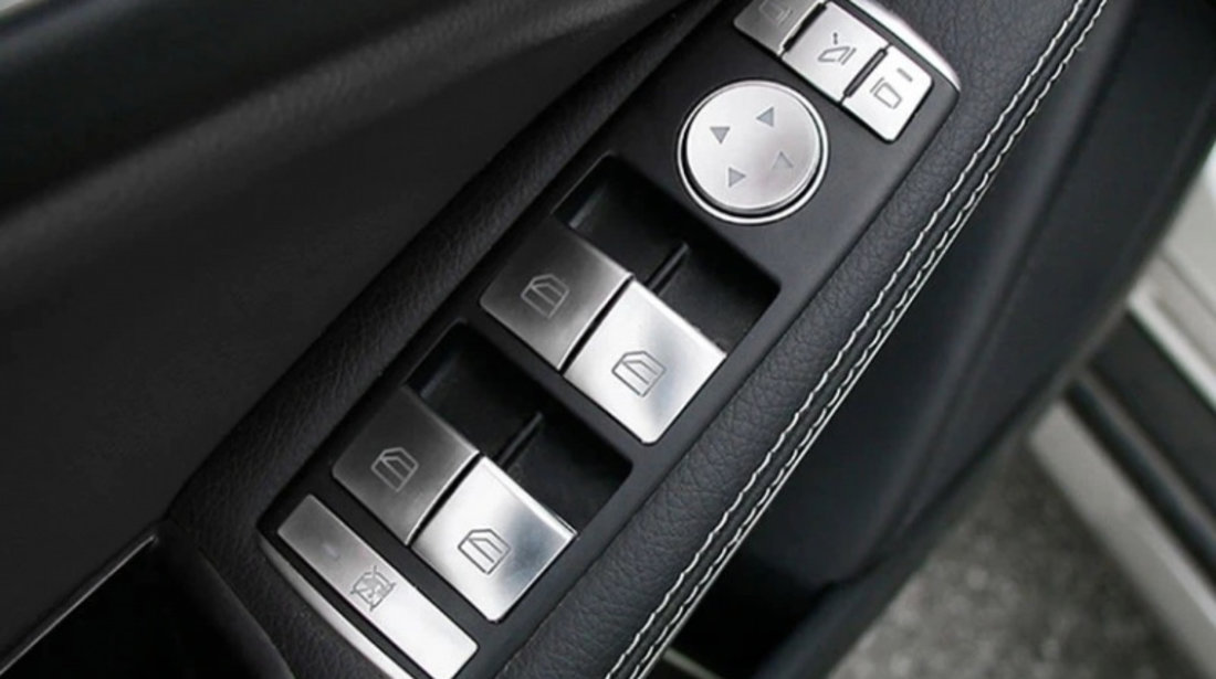 Set 14 Buc Capace Butoane Compatibil Mercedes-Benz C-Class W204 2007-2014 Aluminiu 8048