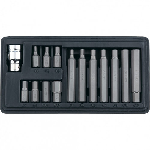 Set 15 Piese Biti Hex, Coada Hexagonala, 1/2&quot;, Cr v, 10mm, Stels 11313