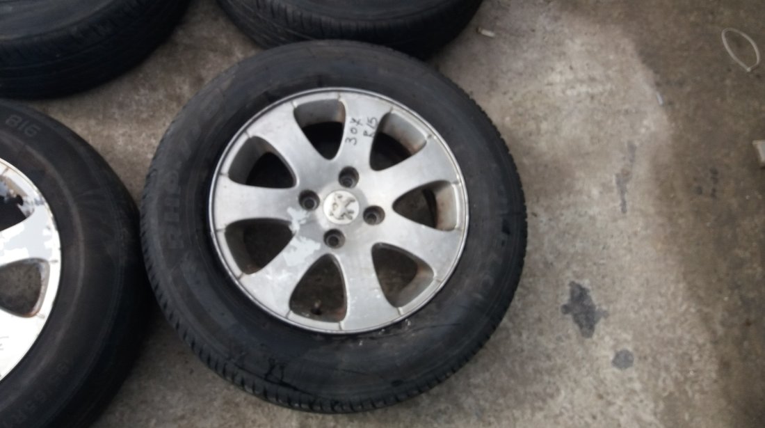 Set 150 - Jante aliaj Peugeot 307, R15, 4 x 108 - cod PEU-4A-9