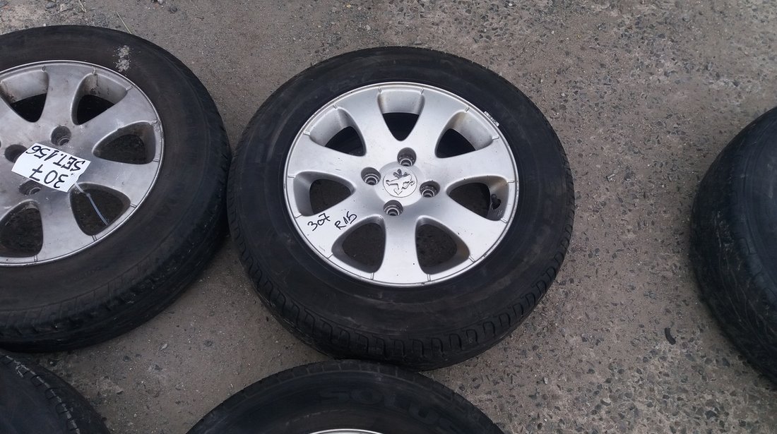 Set 156 - Jante aliaj Peugeot 307, R15, 4 x 108 - cod PEU-4A-10