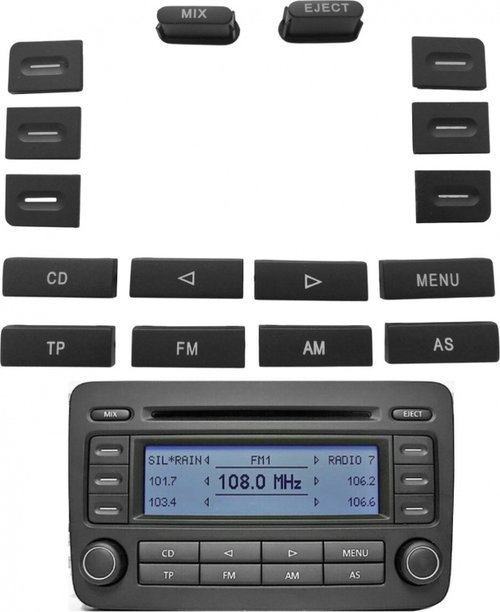 Set 16 Buc Capace Butoane Radio CD RCD300 Am Volkswagen Caddy 3 2004-2015 1K0035186J 5189