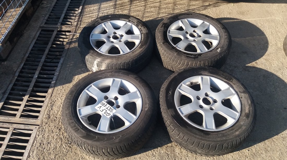 Set 180 - Jante aliaj VW Golf 5, R15, 5 x 112, fabr.2006 - cod VWN-4A-30