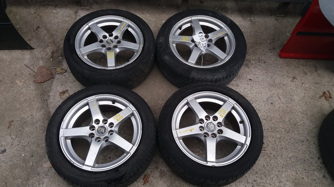 Set 185 - Jante aliaj Peugeot 206, R15, 4 x 100,108 - cod PEU-4A-12